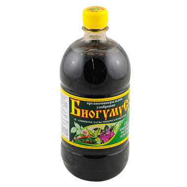 Удобрение Сила жизни Биогумус для комнатных растений и рассады органоминеральное жидкое 0,5 л