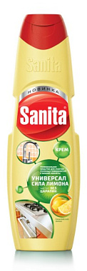Чистящее средство Санита крем Универсал Сила Лимона 600 г