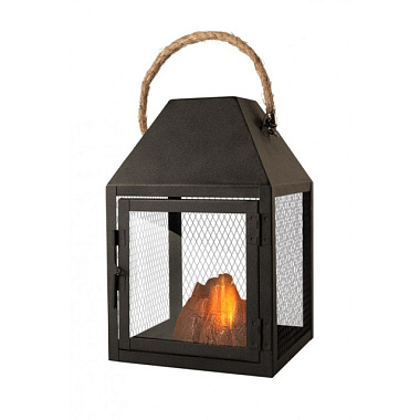 Светильник светодиодный Фаза Светодиод камин эфф. пламени 3*R03 таймер 6ч мет./стек. 240*150*150***