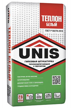 Штукатурка Юнис Теплон Белый 30 кг