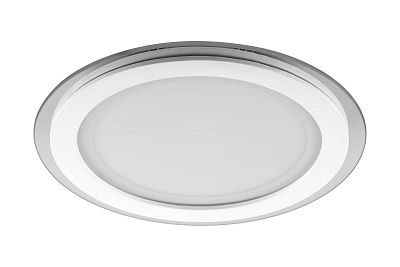 Светильник светодиодный Feron ДВО-18w 4000K 1120Лм со стеклом белый AL2110