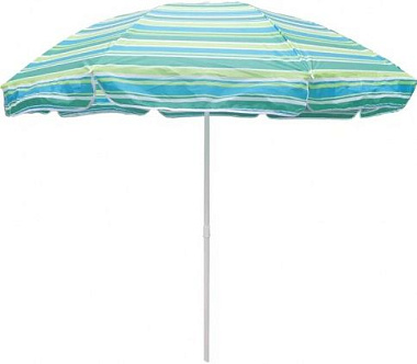 Зонт Garden story бирюзовая полоска 2 части 2 м WRU051/1