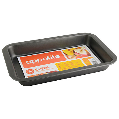 Форма для выпечки Appetite антипригарная прямоугольная 36*23*3 см SL2006