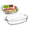 Форма Appetite стеклянная прямоугольная с ручками 22*14*5 см 0,7 л PLH7