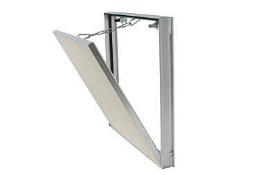 Люк Alkraft Сантехник под плитку алюминиевый съёмный Ш 400 * В 300 мм