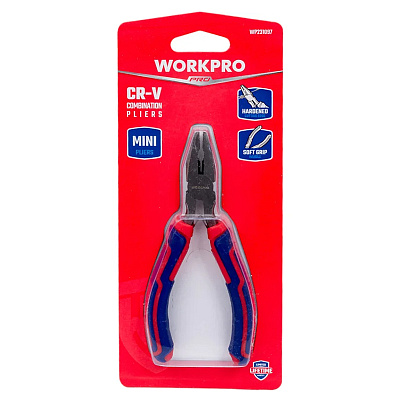 Плоскогубцы-мини Workpro Cr-V 110 мм WP231097