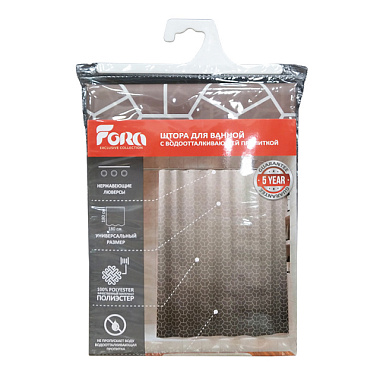 Штора для ванной Fora Brilliant FOR-PH-BRIL