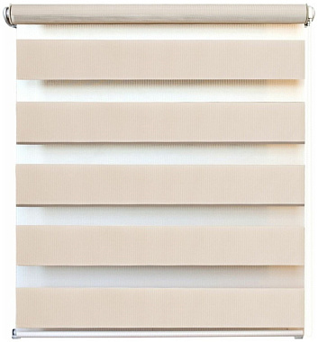 Штора УЮТ рулонная день/ночь Канзас светло-бежевый 80*160 см 8928 