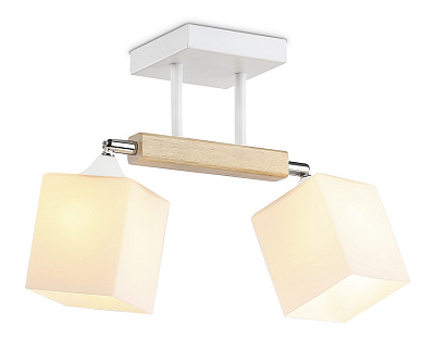 Люстра Ambrella TR9511/2 WH/CH/FR белый/хром/белый матовый E27*2 max 40W 517*100*246