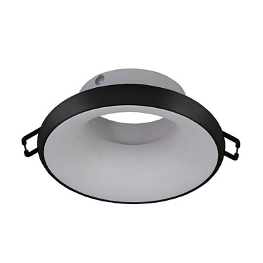 Светильник потолочный MaxLight Cast 119 MR16 встраиваемый алюминиевое литье белый/черный 68*75 мм