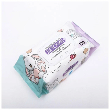 Салфетки влажные Freshland детские с Д-пантенолом 120 шт 59756