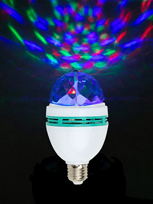 Светодиодная LED диско-лампа 8*8*14см 88031