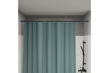 Карниз для ванной Iddis черный матовый 110-200 см RSB0120i14***