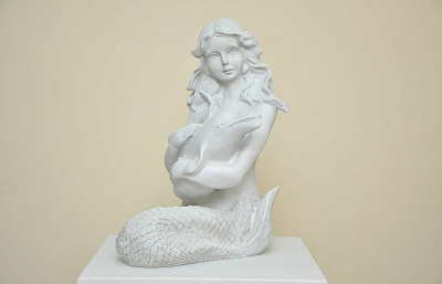 Садовая скульптура Русалка 58*40 см 13015