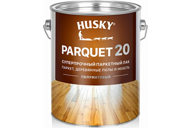 Лак Husky Parquet 20 паркетный суперпрочный полуматовый 2,7 л 30154