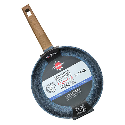 Сковорода Гардарика Гранит Мегалит 14 а/п ручка soft-touch 26 см 0426-14