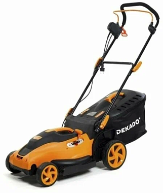 Газонокосилка Dekado электро 1,4кВт/1,9 л.с несамоход пластик рез 34 травосбор 35л DL34E