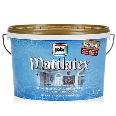 Краска Jobi MattLatex O-4 латекная 5 л 11819
