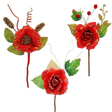 Цветок искусственный  L13 W9 H30 см 3в 234080