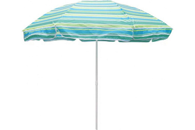 Зонт Garden story бирюзовая полоска 2 части 1,8 м WRU-050/1