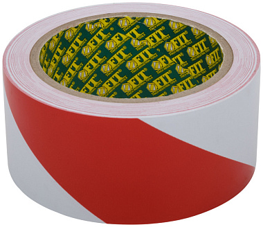 Лента Fit разметочная самоклеящаяся 50 мм*25 м красно-белая 11858