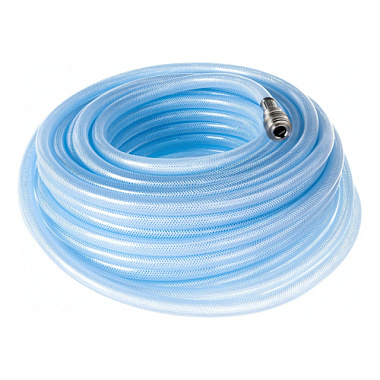 Шланг Stels пневматический ПВХ 10x16мм, 18 бар, армированный, прозрач., быстросъем, 30 м