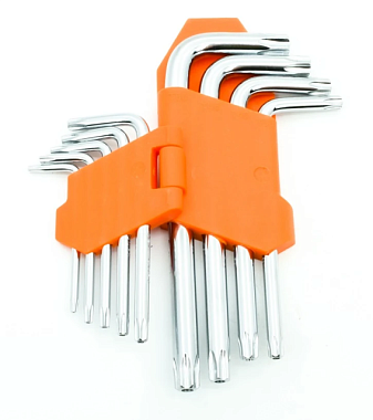 Набор ключей Bohrer шестигранных имбусовых Torx 9 шт 49102119