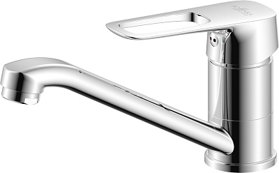 Смеситель Rossinka Тюльпан шар d35 поворотный излив хром RS46-22