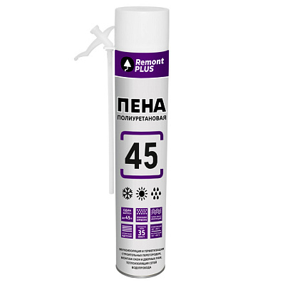 Пена монтажная Remont Plus 45 бытовая всесезонная