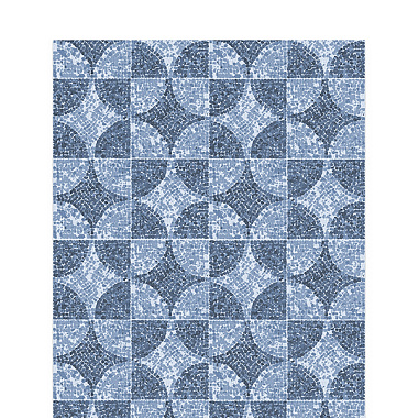 Коврик Bacchetta Tango Plus Stones blu Плитка синяя 130 см 7819***