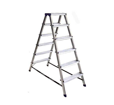 Стремянка Алюмет алюминиевая двухсторонняя 6 ступеней А7206 