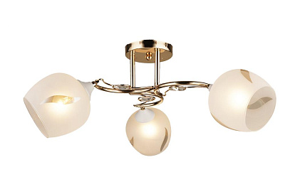 Люстра потолочная Milosh Gold Е27 3*60Вт H235*D620 мм 0658CL-3GD