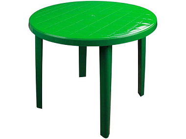 Стол Альтернатива круглый зеленый 900*900*750 мм М2666