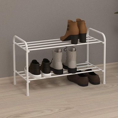 Подставка для обуви ЗМИ Альфа 22 белая 63*30*40 см ПДОА22Б 816167