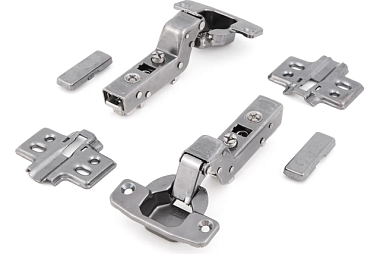 Петля Samet Master Black со встроенным доводчиком изгиб 18 мм 48AX саморез СТ-00001594