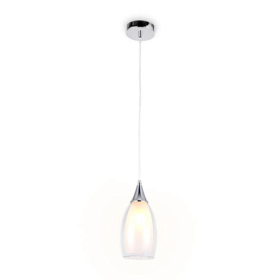 Светильник подвесной Ambrella TR3542 CH/CL хром/прозрачный E14 max 40W D130*1000*