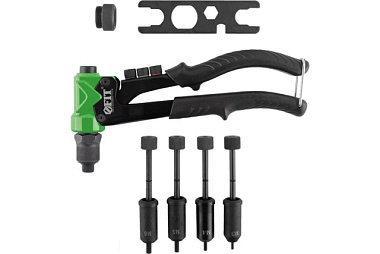 Заклепочник Fit Профи комбинир. для резьб. заклепок М3-М6 и выт. заклепок 2,4-4,8 мм 235 мм 32070