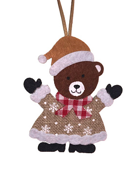 Украшение новогоднее подвесное Феникс-Презент 9*0,7*11 см 95293