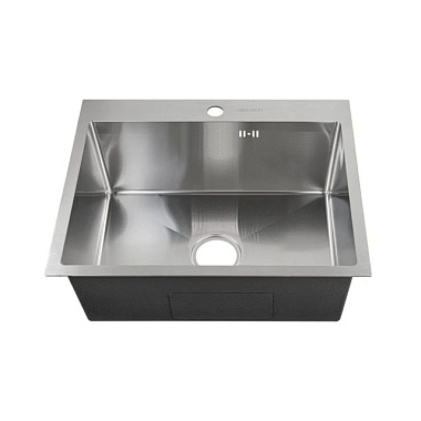 Мойка Fabia Profi врезная сатин 60*50 см толщина 3*0,6 мм глубина 200 мм сифон с переливом 6050S