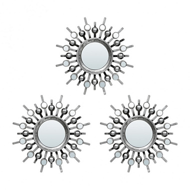 Комплект декоративных зеркал Qwerty Беладжио 3 шт 25 см D8,5 см 74058***