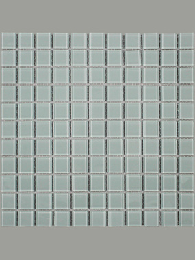 Мозаика Керамоград стеклянная белый 30*30 см (2,5*2,5*0,4) FA080