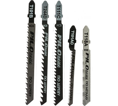 Набор пилок Pilorama T101B/T101AO/T111C/T244D/T118A по дерев. и металлу 5 шт 560005