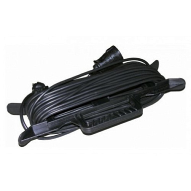 Удлинитель 1-2 Sale силовой на рамке ПВС 2*1,5 1 роз 20 м 16А УХ16 черный cz888790