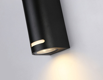 Светильник Ambrella ST3744/2 BK уличный настенный архитект черный IP54 GU10/2 max 35W 150*68*92*