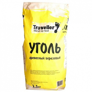 Уголь древесный Traveller 2,5 кг