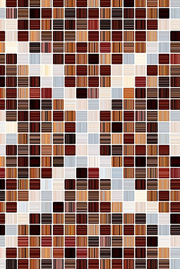 Плитка настенная Керамин Гламур 3 тип 1 27,5*40 см коричневый узор