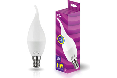 Лампа светодиодная Rev Свеча на ветру FC37 11 Вт Е14 4000K 32517 8  