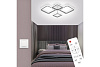 Люстра Ritter Fiuggi потолоч. светод. диммир.ДУ белый 3 режима 88Вт 30м² 660*490*120 мм 52033 7*