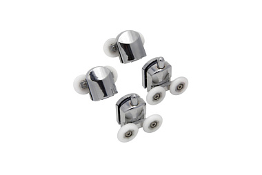 Ролики для душевой кабины Комплект №3 двойн. ниж. 2 шт + двойн. верх. 2 шт d23 мм ИС.131347