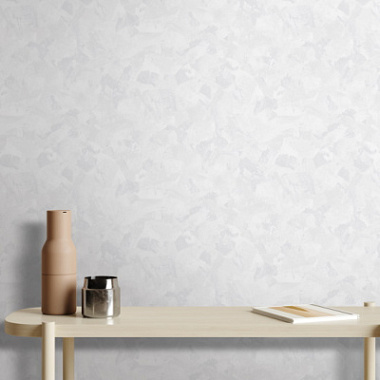 Обои Accento Benjamina компактный фон черно-белый винил на флизелине 10*1,06 м  283041**